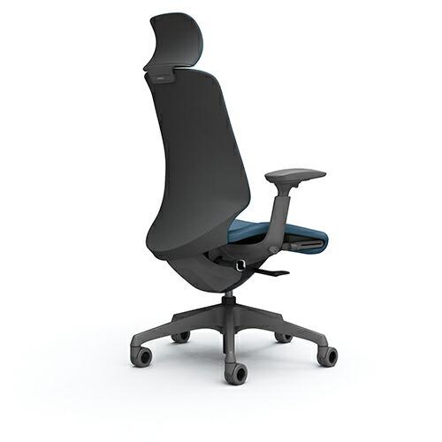 オカムラ  スフィア／エクストラハイバック／固定ヘッド／座面奥行調整あり／可動肘／ボディ・脚カラー：選択／背・座カラー：リネット／ホローキャスター | オカムラ | 02