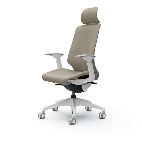 オカムラ  スフィア／エクストラハイバック／固定ヘッド／座面奥行調整あり／可動肘／ボディ・脚カラー：選択／背・座カラー：リネット／ホローキャスター | オカムラ | 04