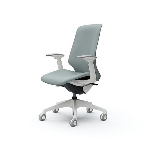 オカムラ スフィア（Spher）／ハイバック／可動肘／ボディ・脚カラー：ホワイト／背・座カラー：リネット／ホローキャスター_3