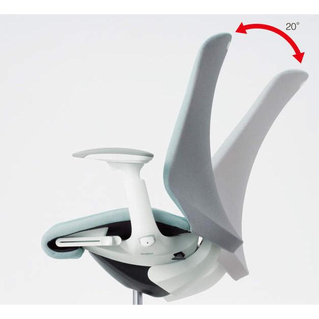 オカムラ  スフィア（Spher）／エクストラハイバック／固定ヘッド／座面奥行調整あり／可動肘／ボディ・脚カラー：選択／背・座カラー：リネット | オカムラ | 08