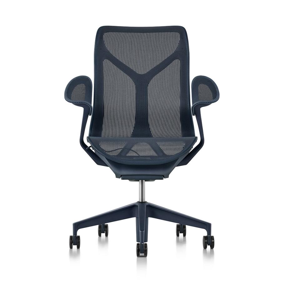 HermanMiller コズムチェア（Cosm）ミドルバック/リーフアーム/フレーム＆ベース＆アーム＆シート：ディップトインカラーから選択/ハードソフト兼用キャスターの画像
