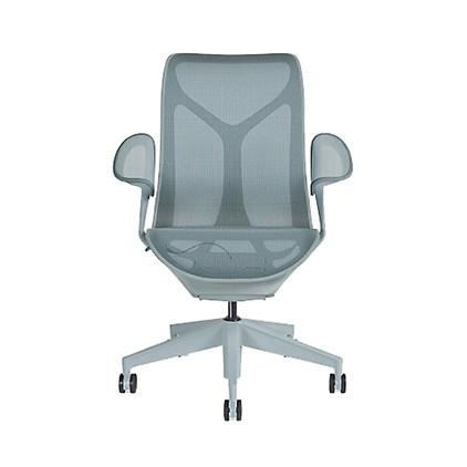 HermanMiller コズムチェア（Cosm）ミドルバック/リーフアーム/フレーム＆ベース＆アーム＆シート：ディップトインカラーから選択/ハードソフト兼用キャスターの画像