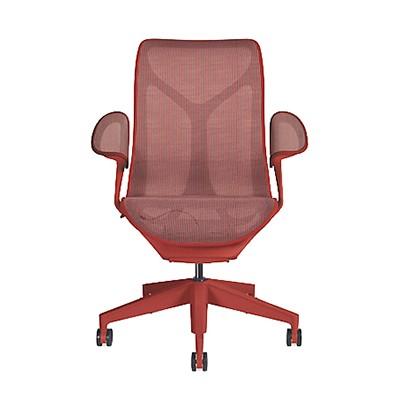 HermanMiller コズムチェア（Cosm）ミドルバック/リーフアーム/フレーム＆ベース＆アーム＆シート：ディップトインカラーから選択/ハードソフト兼用キャスターの画像