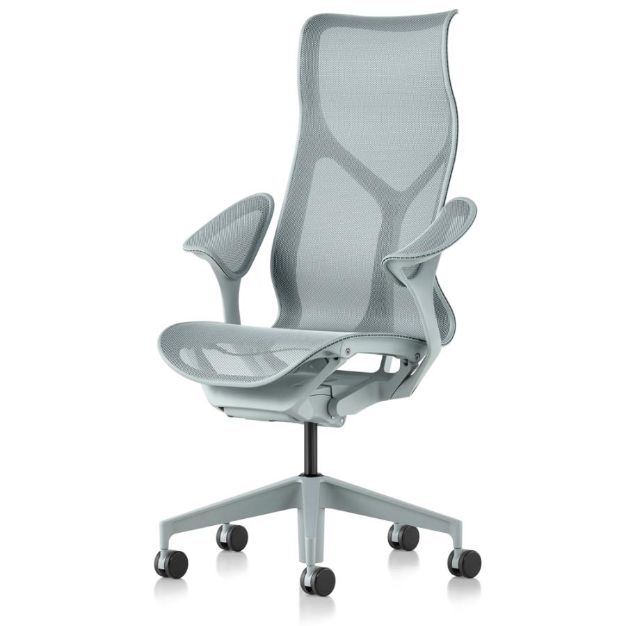 HermanMiller コズムチェア／ハイバック／フレーム＆ベース＆アーム＆張地：ディップドインカラー(3色)から選択／リーフアーム／ハード・ソフト兼用キャスター | Herman Miller