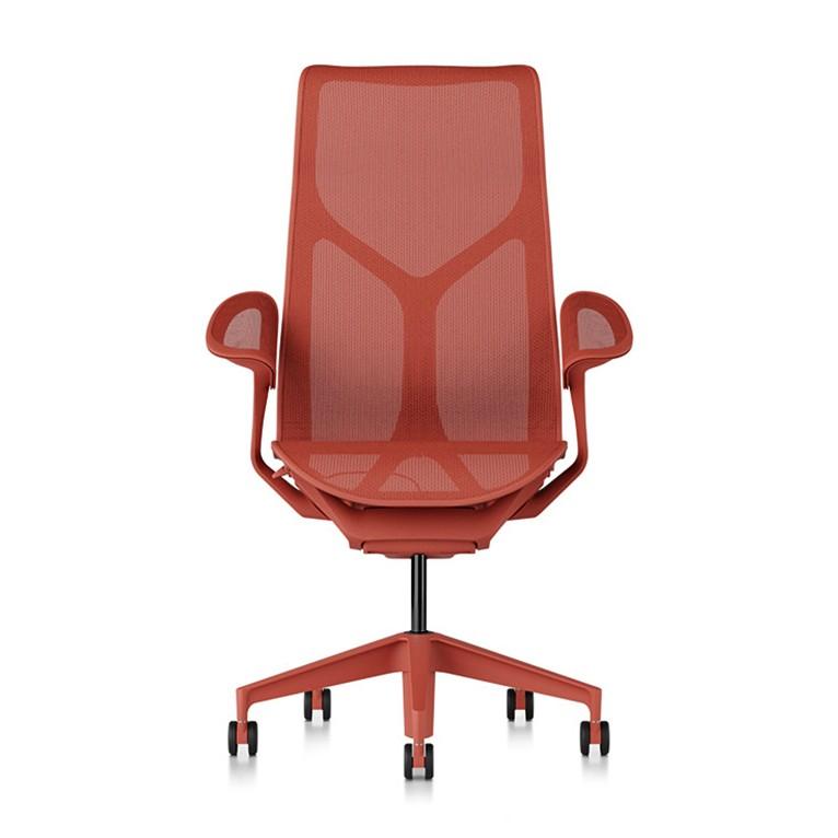 HermanMiller コズムチェア／ハイバック／フレーム＆ベース＆アーム＆張地：ディップドインカラー(3色)から選択／リーフアーム／ハード・ソフト兼用キャスター | Herman Miller | 10