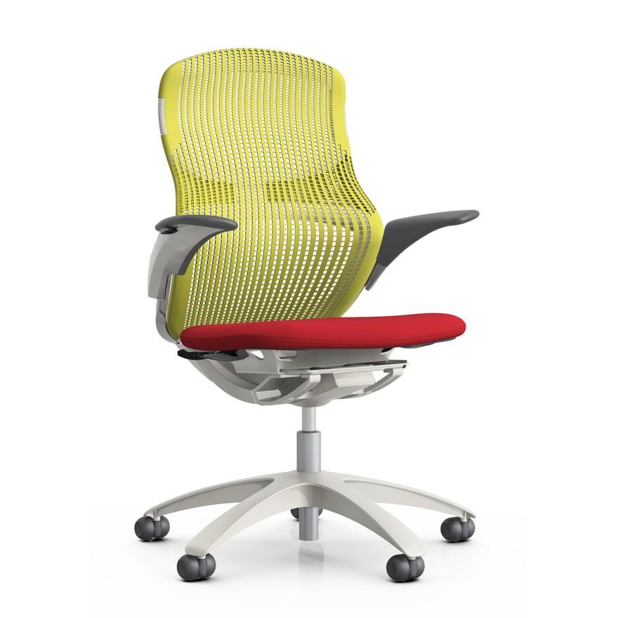 Knoll Genearation（ジェネレーション）ハイトアジャスタブルアーム(高さ調節肘)／ベース：樹脂脚／フレームカラー：ライト(L) 背・座カラーをご選択 | Knoll（インテリア） | 03