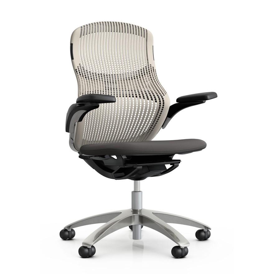 Knoll Genearation（ジェネレーション）／ハイパフォーマンスアーム／ベース：アルミミラー脚／フレームカラー：ダーク(D) 背・座カラーをご選択 | Knoll（インテリア） | 02