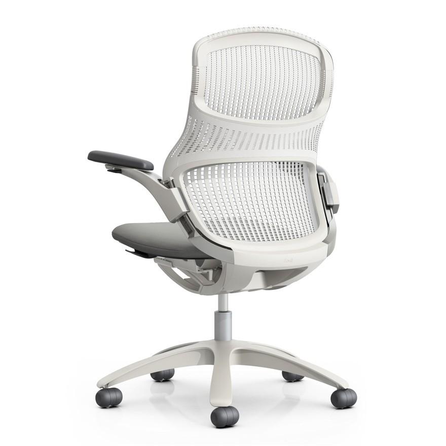 Knoll Genearation（ジェネレーション）／ハイパフォーマンスアームタイプ／ベース：樹脂脚／フレームカラー：ライト(L)／背カラー：メティア／座カラー：ペブル | Knoll（インテリア） | 01