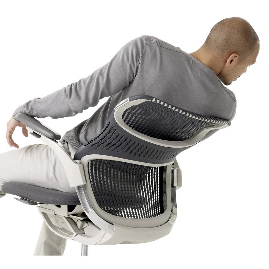 Knoll Genearation（ジェネレーション）／ハイパフォーマンスアームタイプ／アルミミラー脚／フレームカラー：ライト／背カラー：メティア／座カラー：ペブル | Knoll（インテリア） | 02