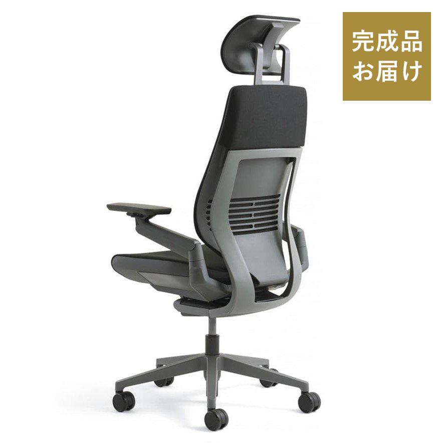 Steelcase  Gesture(ジェスチャー) / ヘッドレスト付 / ランバーサポート付 / 背シート:3Dニット / 座シート:クロス(Connect) / 360アーム：フルアジャスタブル｜of9