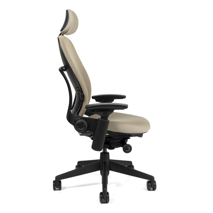 Steelcase  Leap リープチェア(V2)/ヘッドレスト付/背:3Dニット / 座:クロスタイプ(Connect) / ブラックフレーム / ランバーサポート付 / ソフトキャスター｜of9｜11