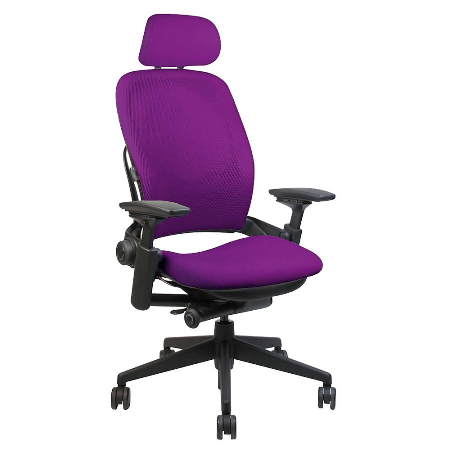 Steelcase  Leap リープチェア(V2)/ヘッドレスト付/背:3Dニット / 座:クロスタイプ(Connect) / ブラックフレーム / ランバーサポート付 / ソフトキャスター｜of9｜05