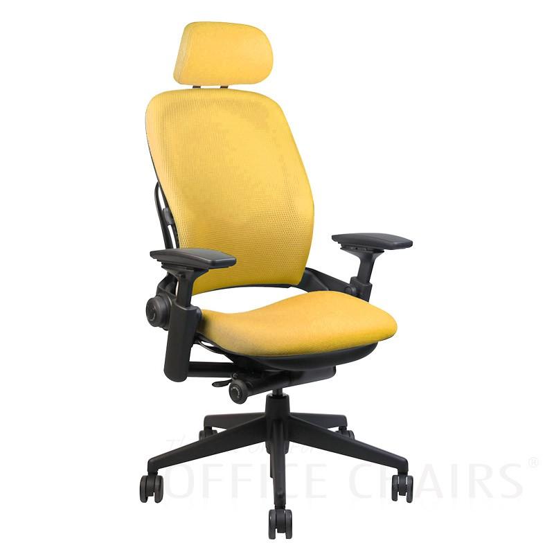 Steelcase  Leap リープチェア(V2)/ヘッドレスト付/背:3Dニット / 座:クロスタイプ(Connect) / ブラックフレーム / ランバーサポート付 / ソフトキャスター｜of9｜08