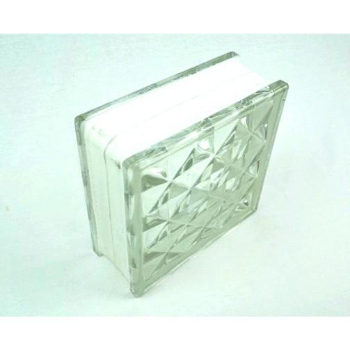 【特価】ガラスブロック 80ｍｍ厚 クリア色ダイヤモンド 輸入品 DIY  オファル オファルトレーディング(1個)｜ofal｜03