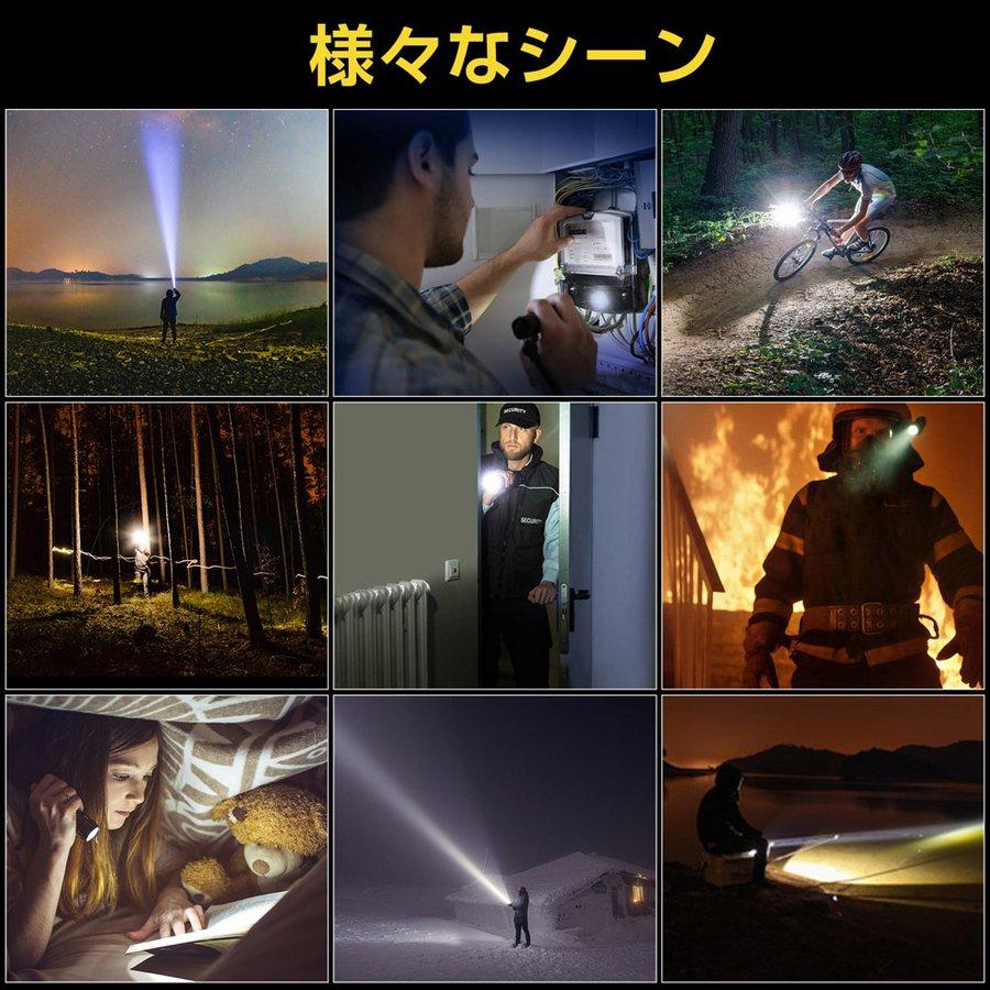 ヘッドライト ヘッドランプ LEDヘッドライト 超強力 充電式 ヘルメット