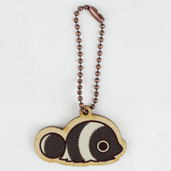 ウッドキーホルダー わるい王様とりっぱな勇者 〈たぬき