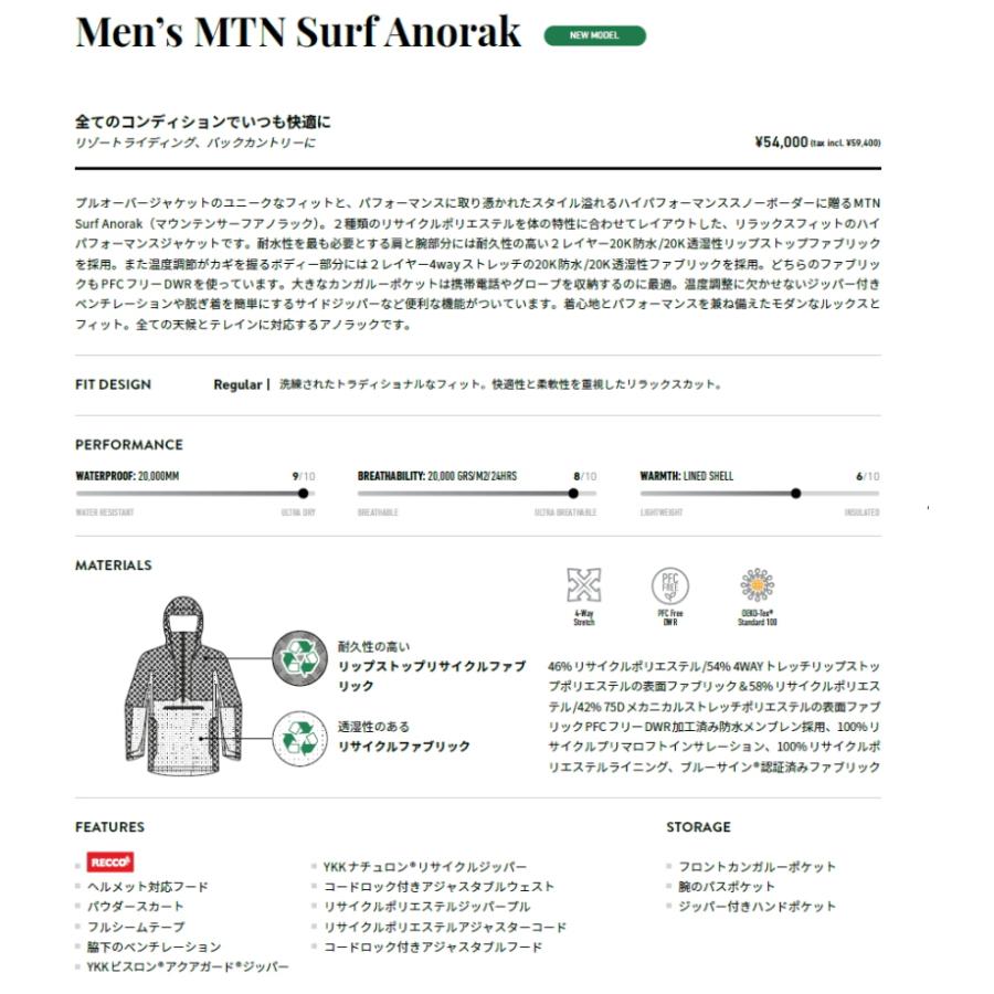 JONES SNOWBOARDS ○ MTN SURF ANORAK JKT FROSTI BLUE Lサイズ JONES SNOWBOARDS ○ MTN SURF ANORAK JKT FROSTI BLUE Lサイズ