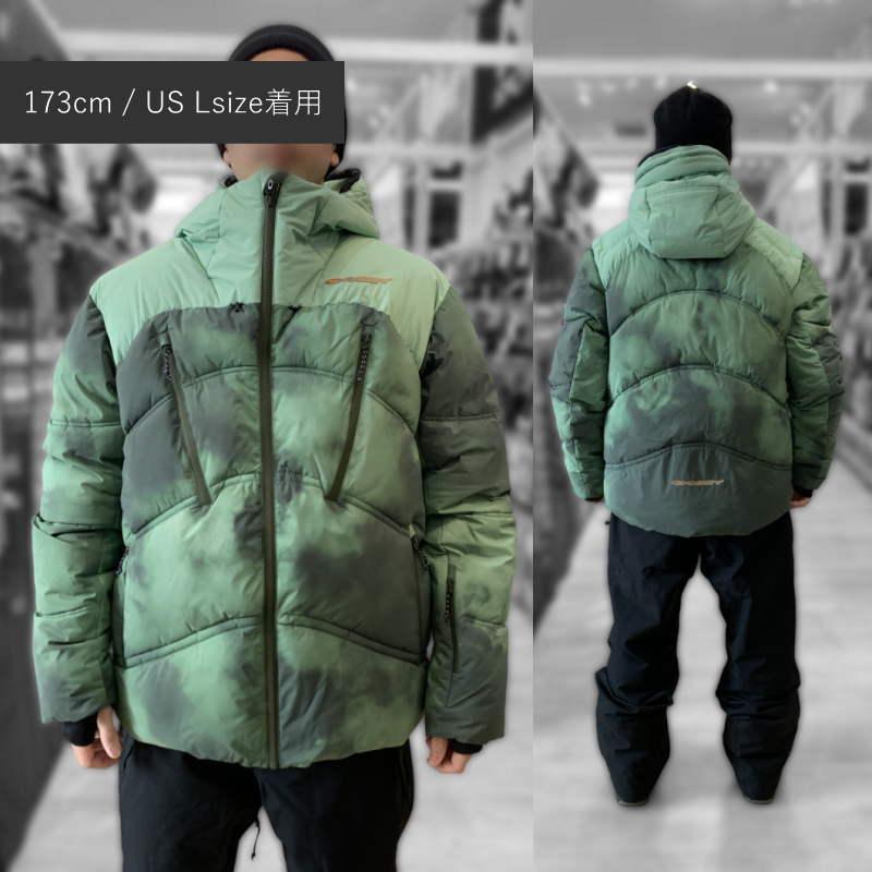 ○ OAKLEY TC RYKKINN JKT GREEN CLOUDS PRINT Lサイズ メンズ