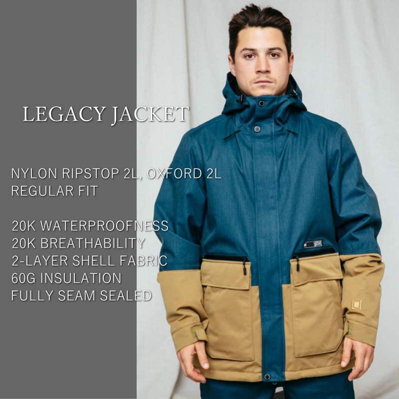 L1 ○ LEGACY JKT ABYSS DULL GOLD Lサイズ メンズ スノーボード L1 ○ LEGACY JKT ABYSS DULL GOLD Lサイズ メンズ スノーボード