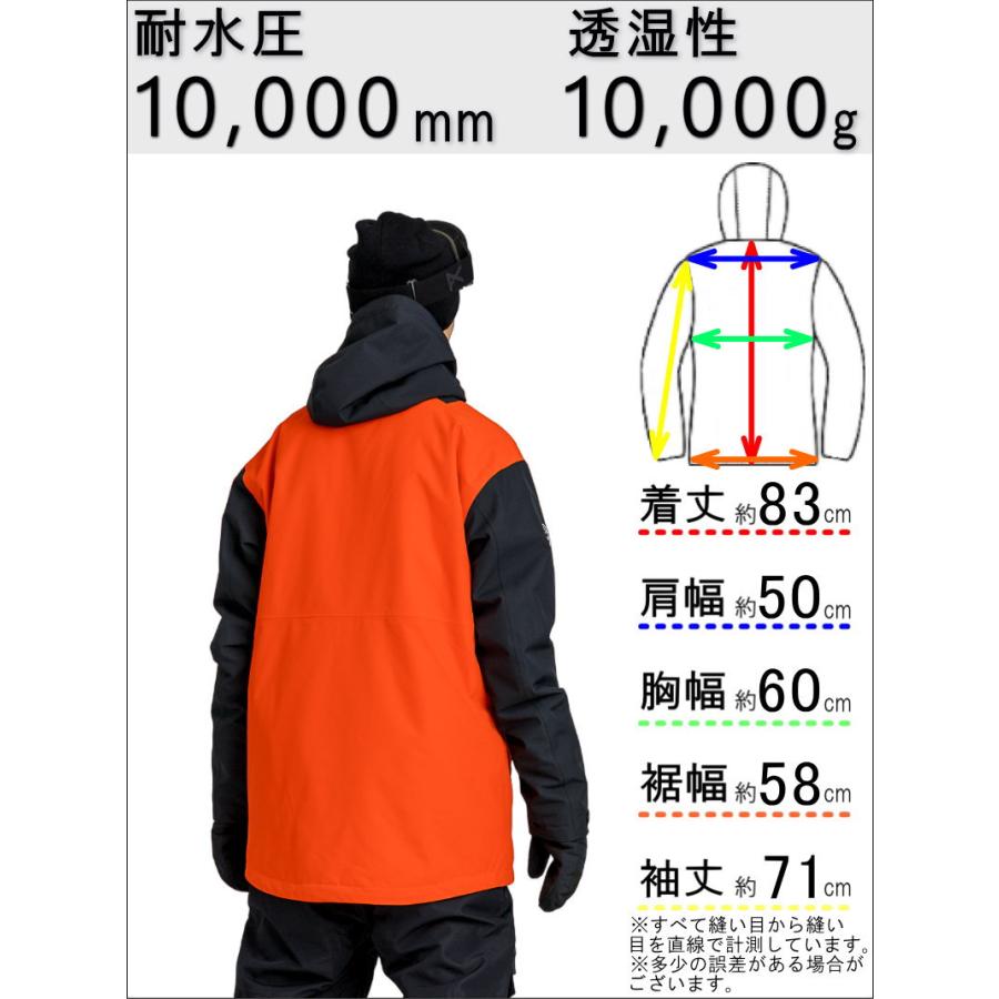 ● CLWR Block JKT ORANGE Mサイズ メンズ スノーボード スキー ジャケット JACKET 23-24 日本正規品｜off-1｜02