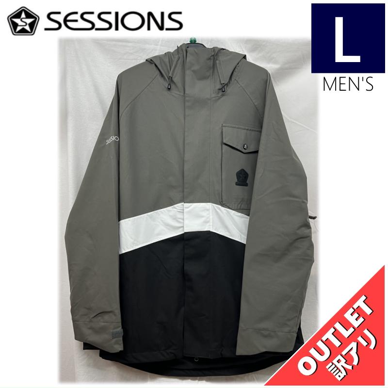 【OUTLET】 SESSIONS SPEARHEAD JKT カラー:CHARCOAL Lサイズ メンズ スノーボード スキー ウェア ジャケット JACKET アウトレット | 