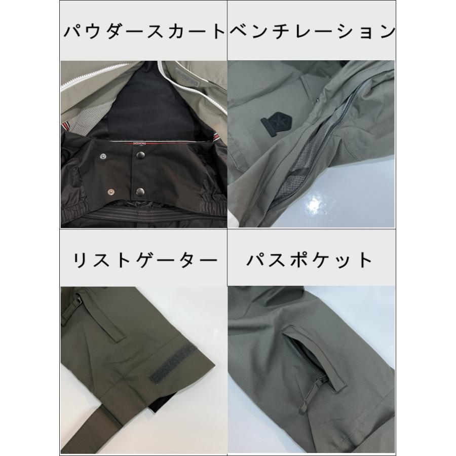 【OUTLET】 SESSIONS SPEARHEAD JKT カラー:CHARCOAL Lサイズ メンズ スノーボード スキー ウェア ジャケット JACKET アウトレット |  | 03