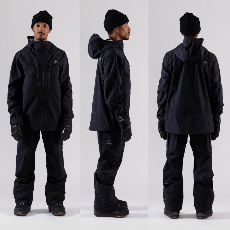 JONES SNOWBOARDS ○ SHRALPINIST STRETCH 3L JKT BLACK Mサイズ 