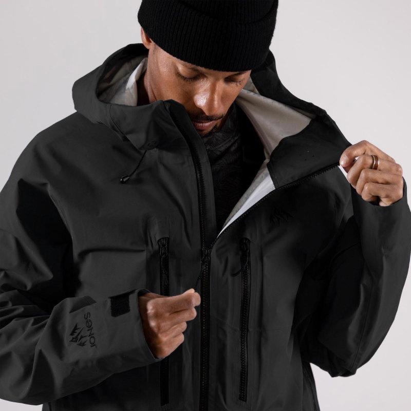 JONES SNOWBOARDS ○ SHRALPINIST STRETCH 3L JKT BLACK Mサイズ 