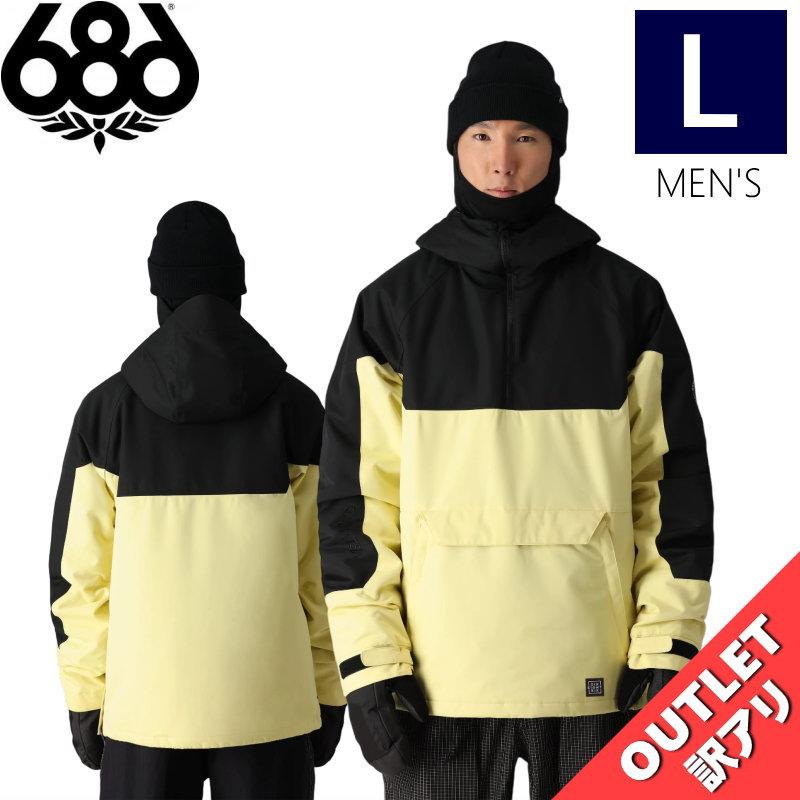 【アウトレット】24-25 686 RENEWAL INSULATED ANORAK JKT DUSTY YELLOW Lサイズ メンズ スノーボード スキー スノボウェア | 686