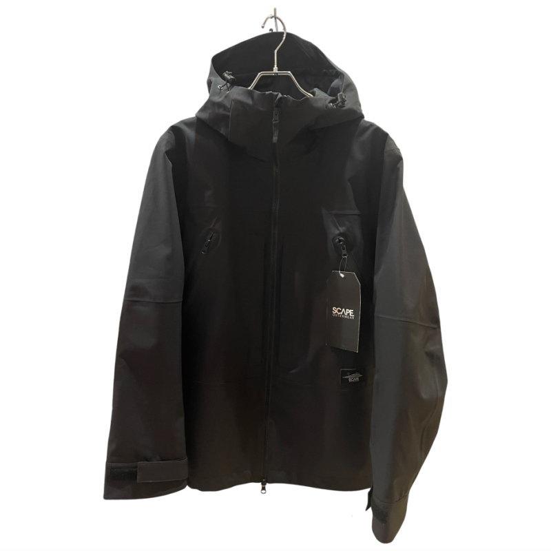 【アウトレット】25-26 SCAPE POW JKT BLACK Sサイズ メンズ レディース ユニセックス スノーボード スノボウェア ジャケット | SCAPE | 01