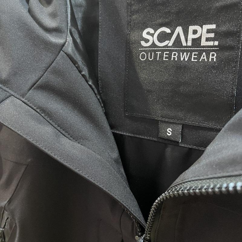 【アウトレット】25-26 SCAPE POW JKT BLACK Sサイズ メンズ レディース ユニセックス スノーボード スノボウェア ジャケット | SCAPE | 03