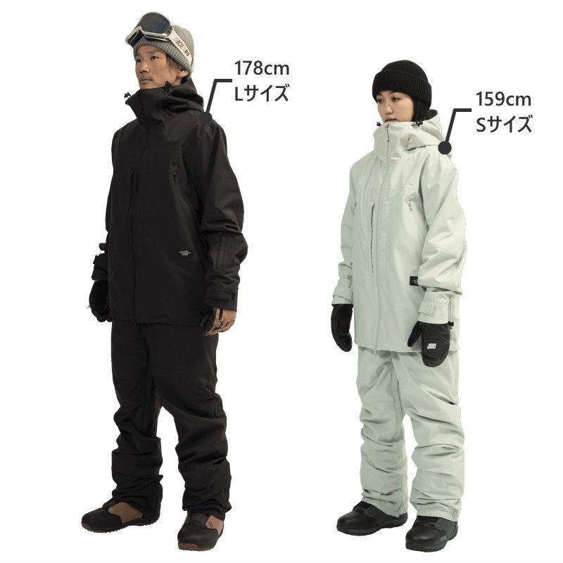 【アウトレット】25-26 SCAPE POW JKT BLACK Sサイズ メンズ レディース ユニセックス スノーボード スノボウェア ジャケット | SCAPE | 08
