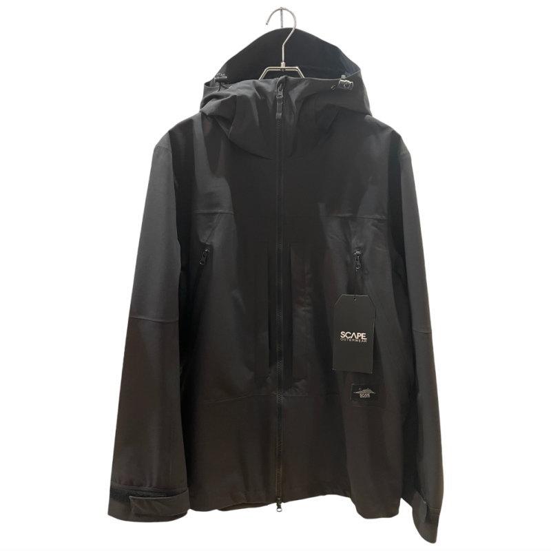 【アウトレット】25-26 SCAPE POW JKT BLACK Mサイズ メンズ レディース ユニセックス スノーボード スノボウェア ジャケット | SCAPE | 01