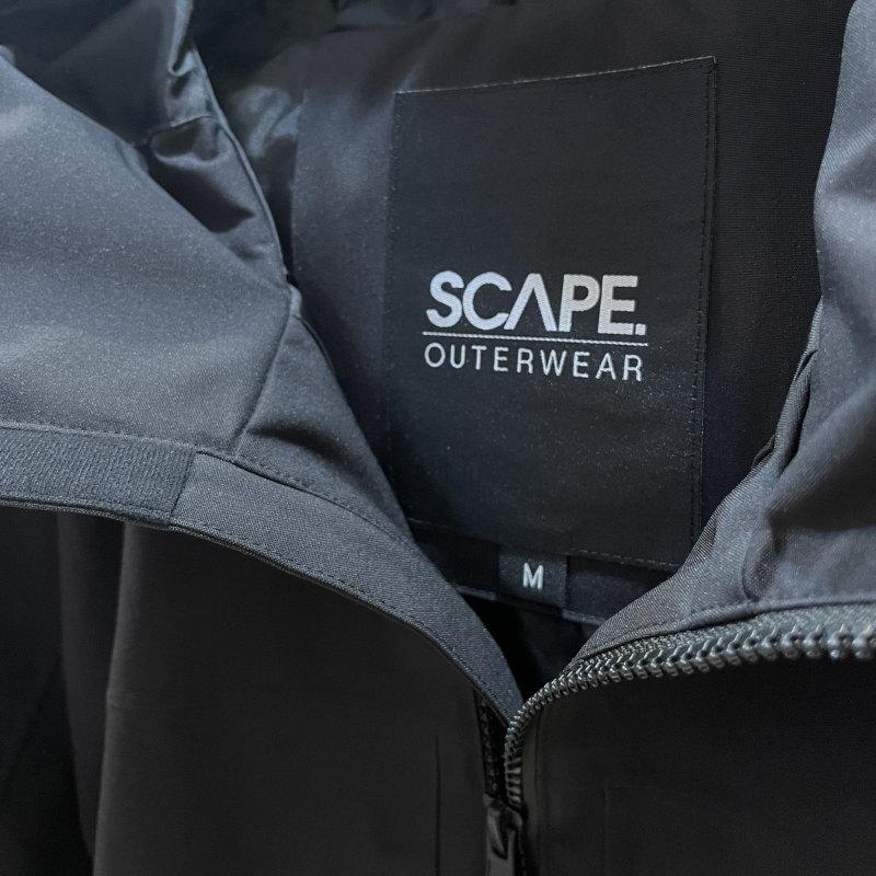 【アウトレット】25-26 SCAPE POW JKT BLACK Mサイズ メンズ レディース ユニセックス スノーボード スノボウェア ジャケット | SCAPE | 03