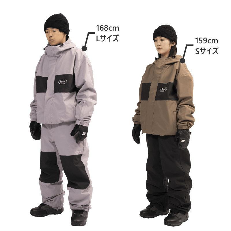 【アウトレット】25-26 SCAPE ADAPT JKT SMOKE VIOLET BLACK Lサイズ メンズ レディース ユニセックス スノーボード スノボウェア | SCAPE | 08