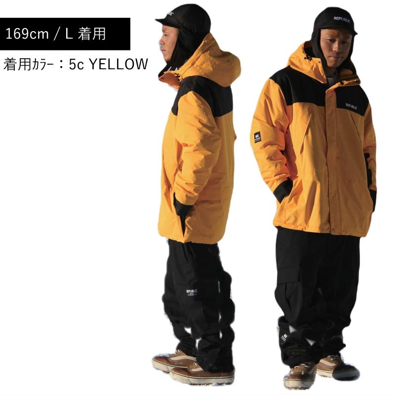 ○ REPUBLIC 36 CHAMBERS JKT Brown XXLサイズ メンズ スノーボード
