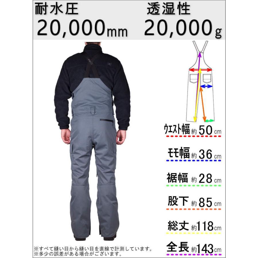 〇 L1 SENTINAL BIB PNT Slate Mサイズ メンズ スノーボード スキー パンツ PANT ビブパンツ 22-23 日本正規品｜off-1｜02