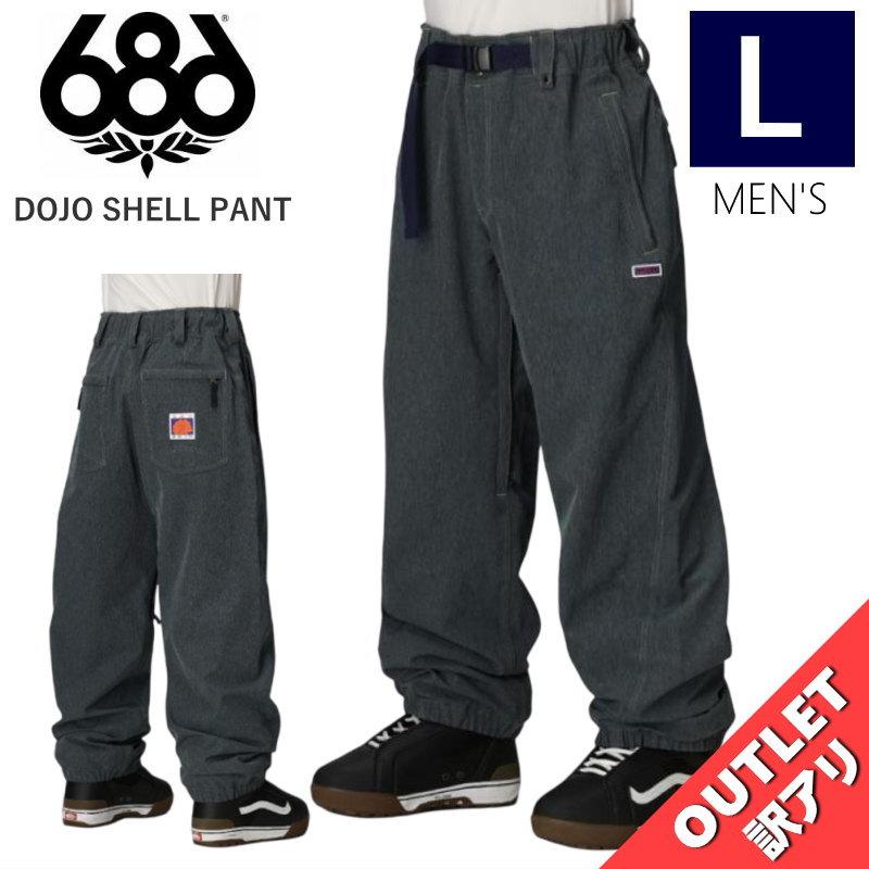 【アウトレット】25-26 686 MENS DOJO SHELL PNT NAVY DENIM Lサイズ メンズ スノーボード スキー スノボウェア パンツ | 686