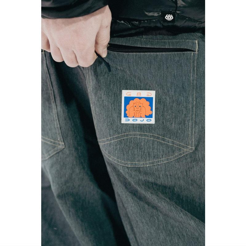【アウトレット】25-26 686 MENS DOJO SHELL PNT NAVY DENIM Lサイズ メンズ スノーボード スキー スノボウェア パンツ | 686 | 05