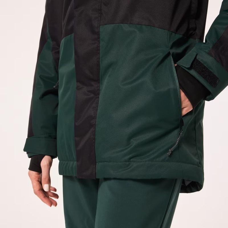 OAKLEY ○ WMNS TNP TBT INSULATED JKT BLACK HUNTER GREEN XS OAKLEY ○ WMNS TNP TBT INSULATED JKT BLACK HUNTER GREEN XS