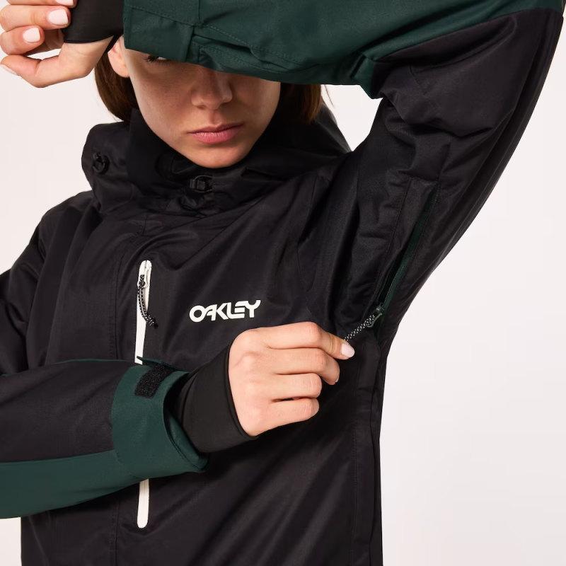 OAKLEY ○ WMNS TNP TBT INSULATED JKT BLACK HUNTER GREEN XS OAKLEY ○ WMNS TNP TBT INSULATED JKT BLACK HUNTER GREEN XS