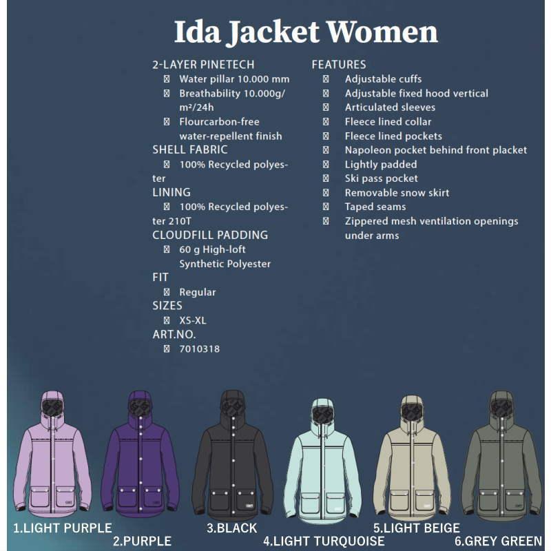 ● CLWR Ida JKT BLACK Mサイズ レディース スノーボード スキー ジャケット JACKET 23-24 日本正規品｜off-1｜07