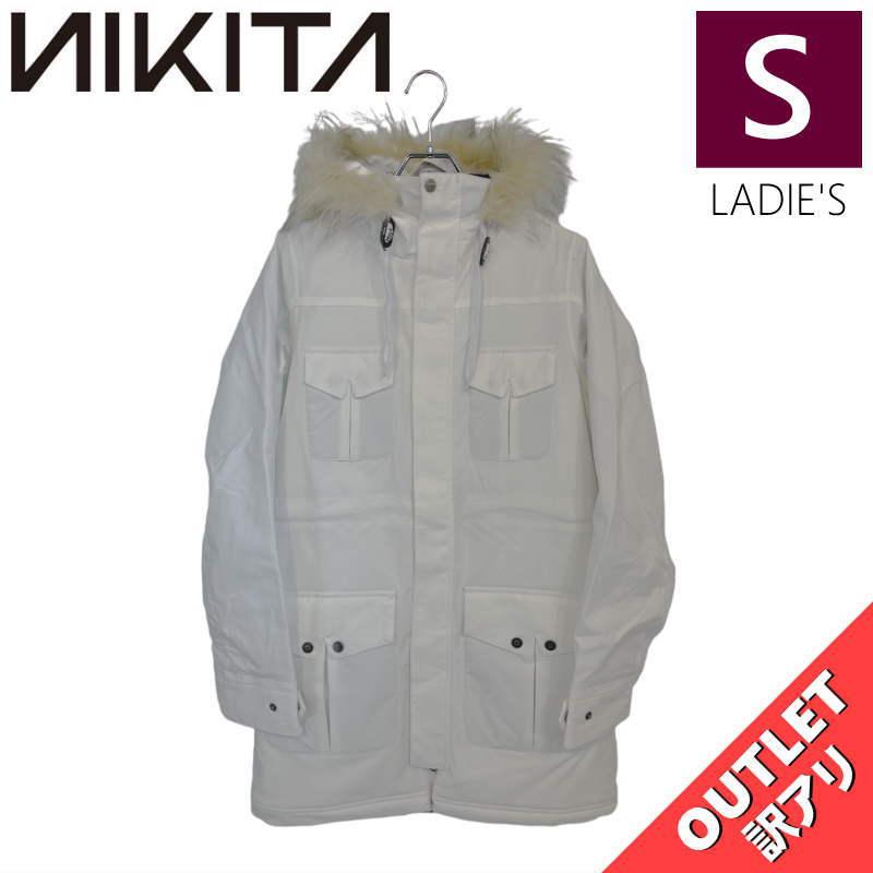 NIKITA アノラックジャケット 女性用 ホワイト/グレー NIKITA