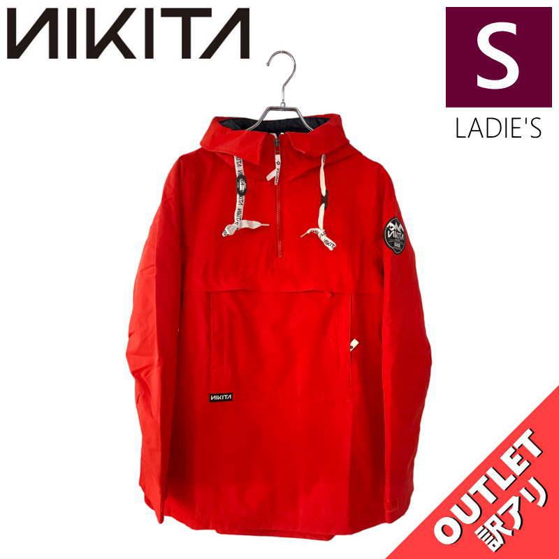 ニキータ　スノーボード ボードウェア ジャケット　レディースSサイズ NIKITA（ニキータ） 【OUTLET】 NIKITA HEMLOCK JKT RED Sサイズ