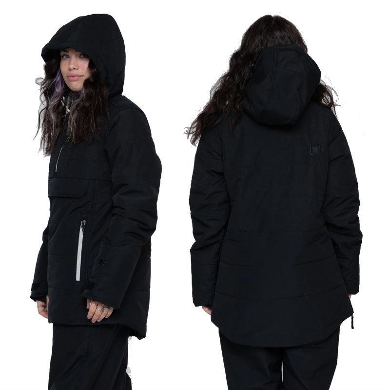 【アウトレット】 L1 SNOWBLIND ANORAK JKT BLACK レディース スノーボード スキー スノボウェア ジャケット JACKET 型落ち 23-24 | L1 | 02