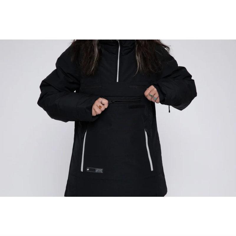【アウトレット】 L1 SNOWBLIND ANORAK JKT BLACK レディース スノーボード スキー スノボウェア ジャケット JACKET 型落ち 23-24 | L1 | 05