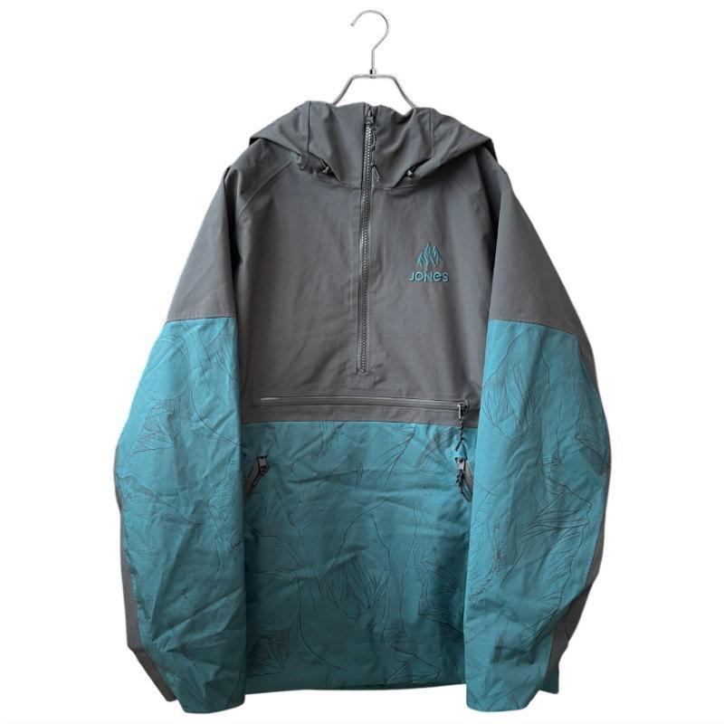 【アウトレット】◎ JONES MTN SURF RECYCLE ANORAK JKT PACIFIC TEAL PRINT Sサイズ レディース スノボウェア ジャケット 24-25_1