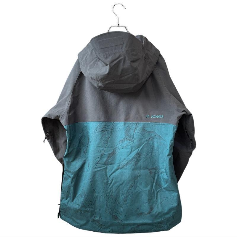 【アウトレット】◎ JONES MTN SURF RECYCLE ANORAK JKT PACIFIC TEAL PRINT Sサイズ レディース スノボウェア ジャケット 24-25_2