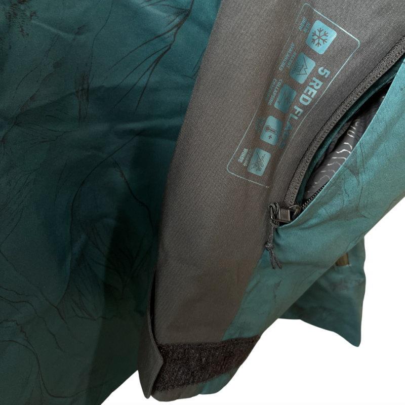 【アウトレット】◎ JONES MTN SURF RECYCLE ANORAK JKT PACIFIC TEAL PRINT Sサイズ レディース スノボウェア ジャケット 24-25_6
