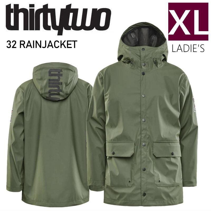 24-25 THIRTYTWO 32 RAIN JKT FORREST XLサイズ レディース スノーボード レインウェア ジャケット JACKET 型落ち 日本正規品 ◎ | thirtytwo
